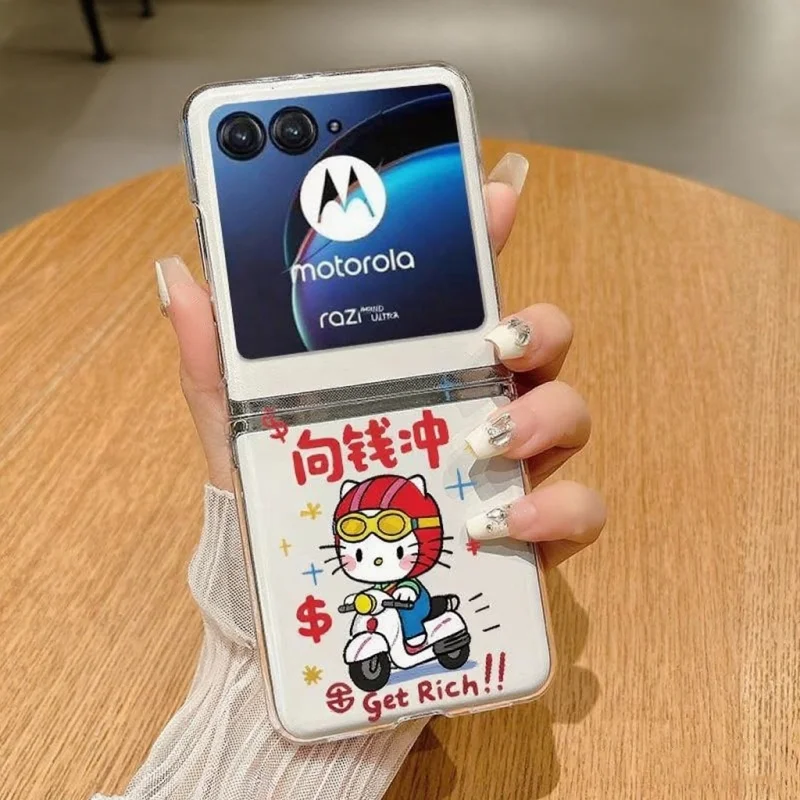 Anime Landscape Clear Hard Folding Phone Case Cover