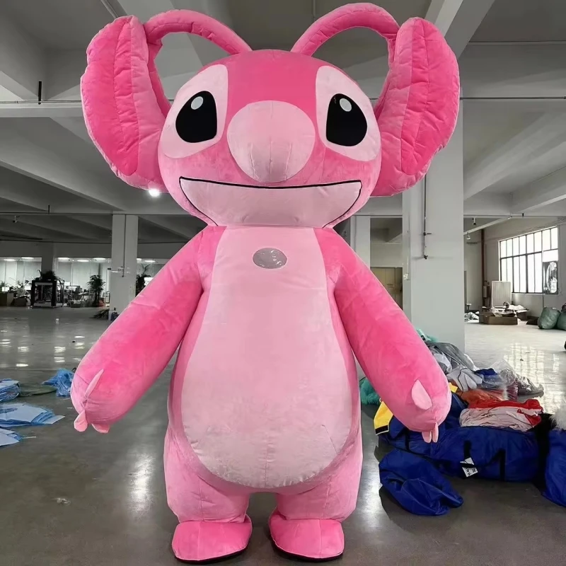 Christmas Pink Stitch inflatable mascot costume Easter Carnival