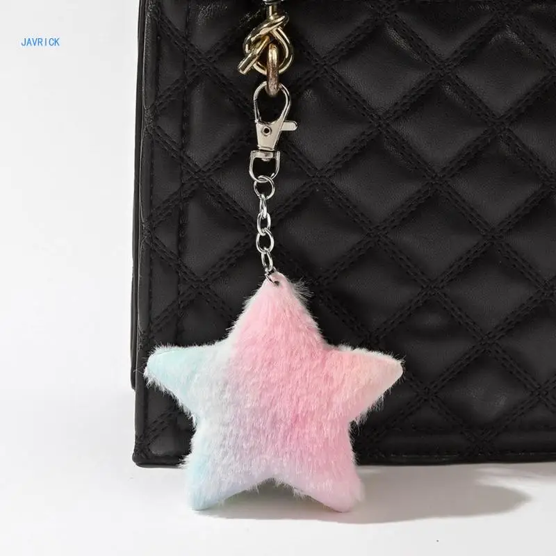 

Cat Keychain Pendant Plush Star Keyrings Cell-Phone for Bag Decorations