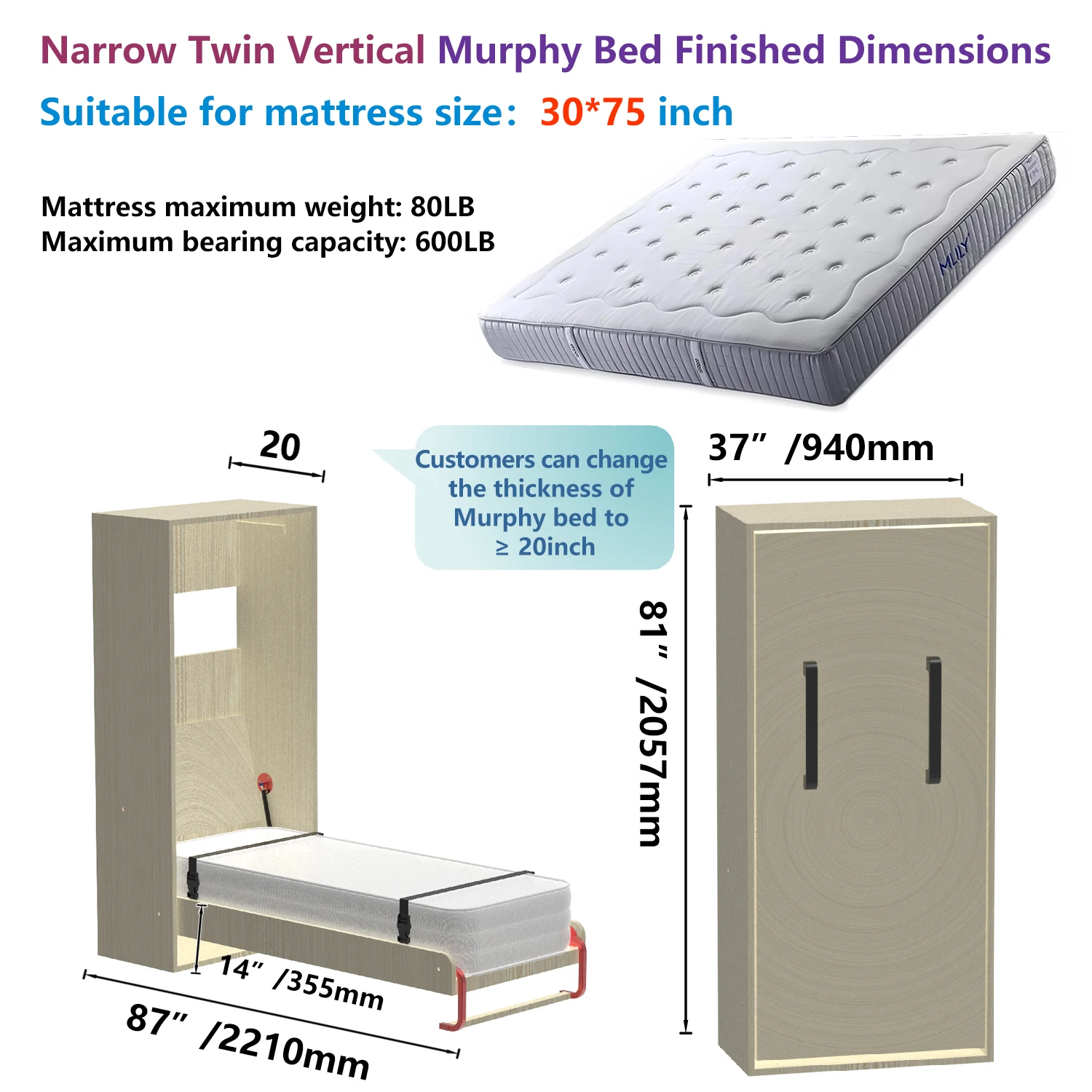 Vertical Narrow Twin