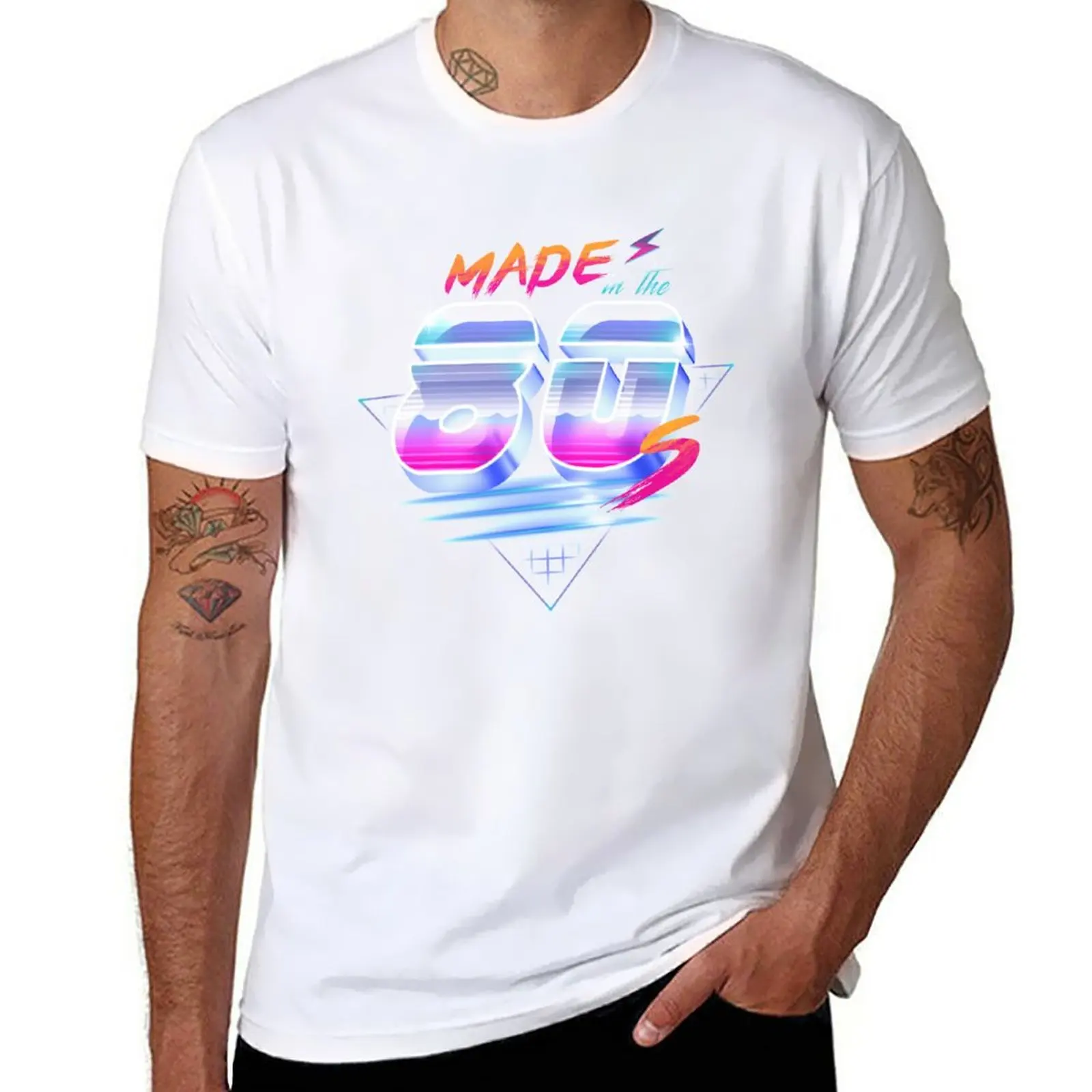 

New Made in the 80's T-Shirt summer top Blouse aesthetic clothes tops Men's cotton t-shirt