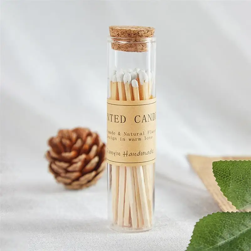 Specimen Display Bottle 20pcs Glass Matches With Cork 50ml
