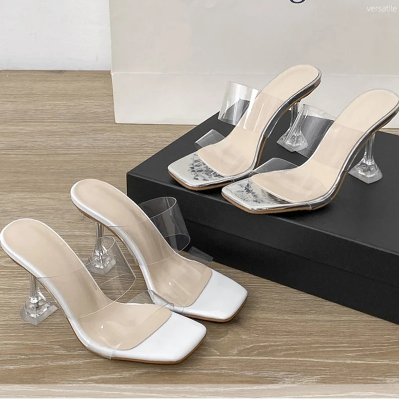 

Туфли-лодочки Серебристые на платформе 9,5 см, квадратный носок