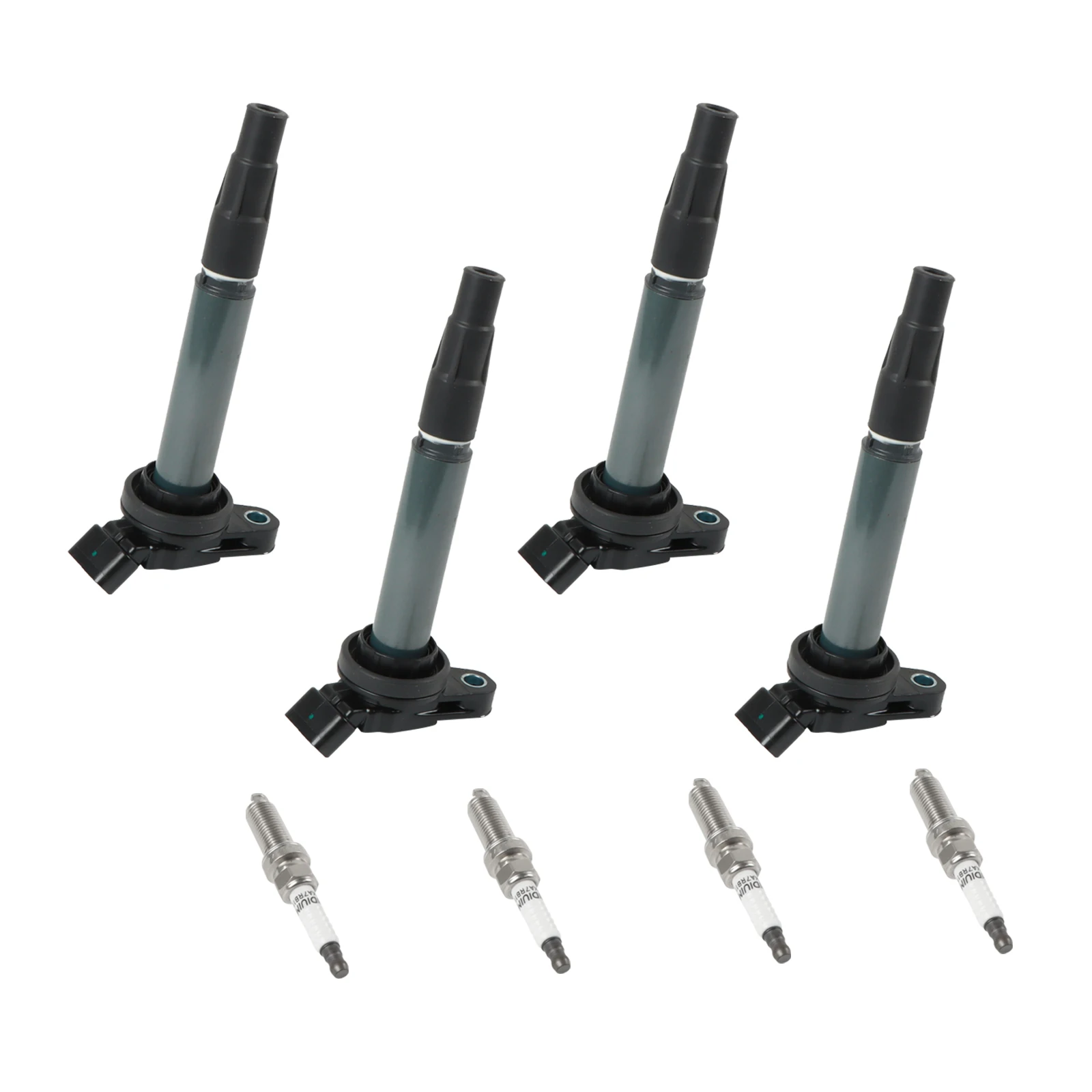 4Pcs Ignition Coils +4Pcs Iridium Spark Plugs For Toyota Corolla Prius Matrix Scion UF619 C1714 5C1771 E1096 E1119 52-2126 IC686 – Detail 2