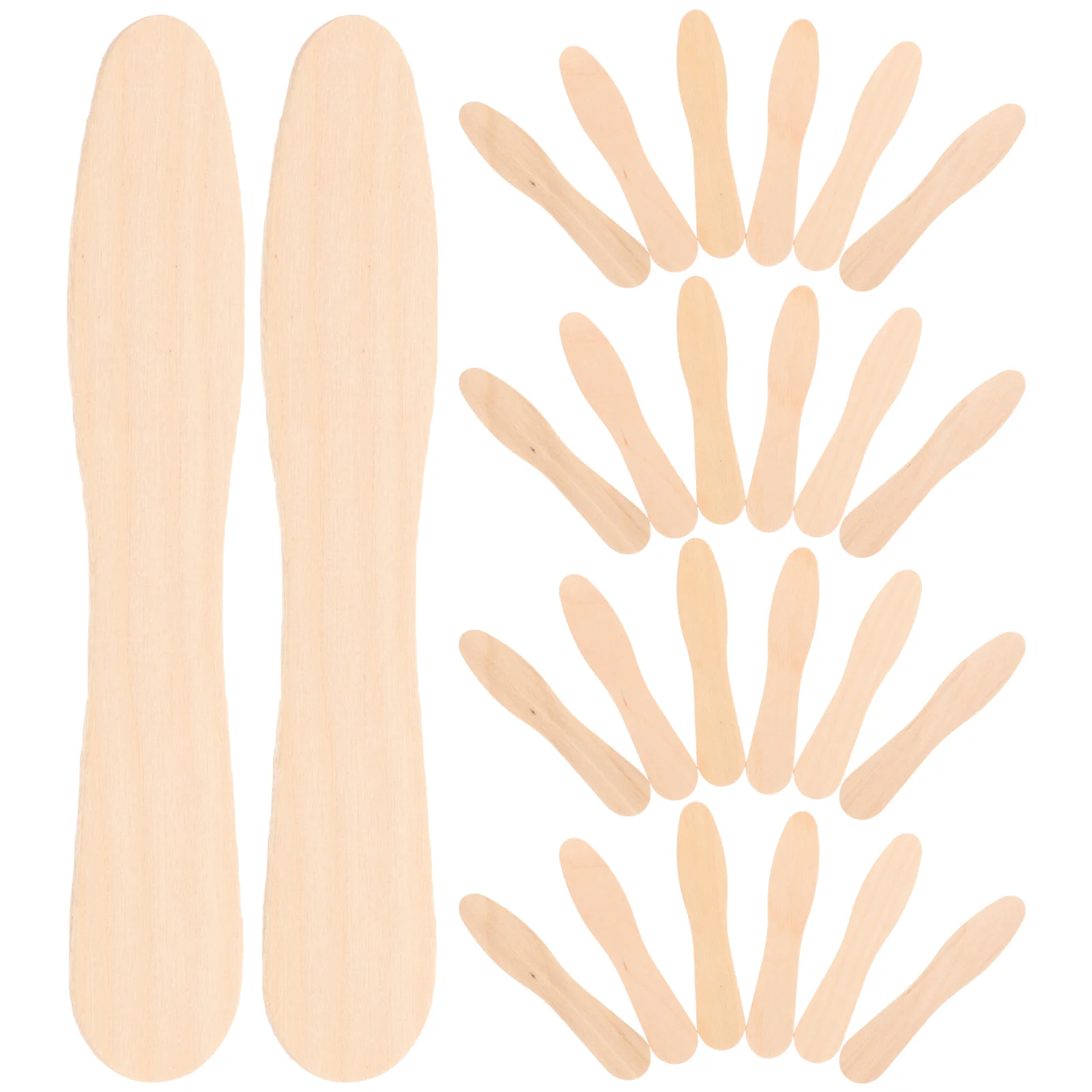 Spoons Wooden Ice Cream Spoon Mini Dessert Tasting Stick Wood Disposable For Taster Sampling Popsicle Cutlery Cups Sample