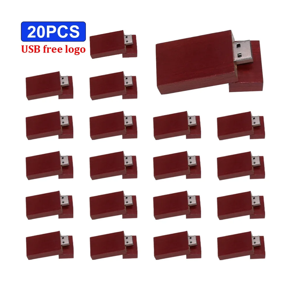 

20pcs Rose wood Maple wood Free Personalized LOGO usb flash drive 2.0 4GB 8GB 16GB 32GB 64GB photography gift Walunt wood 128gb