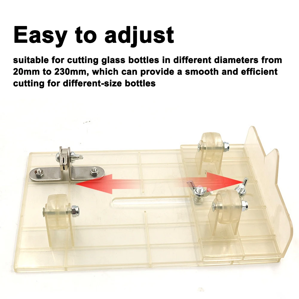 Universal Adjustable DIY Glass Bottle Cutter Sizes Metal Glassbottle Cut Machine Wine Bottles Crafting Decorations Cutting Tool