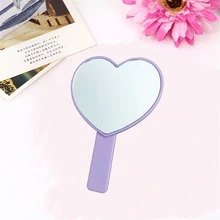 

Handheld Makeup Mirror Vanity Mirror with Handle Heart Shaped Makeup Accessories for Women Cosmetic Compact Mirror