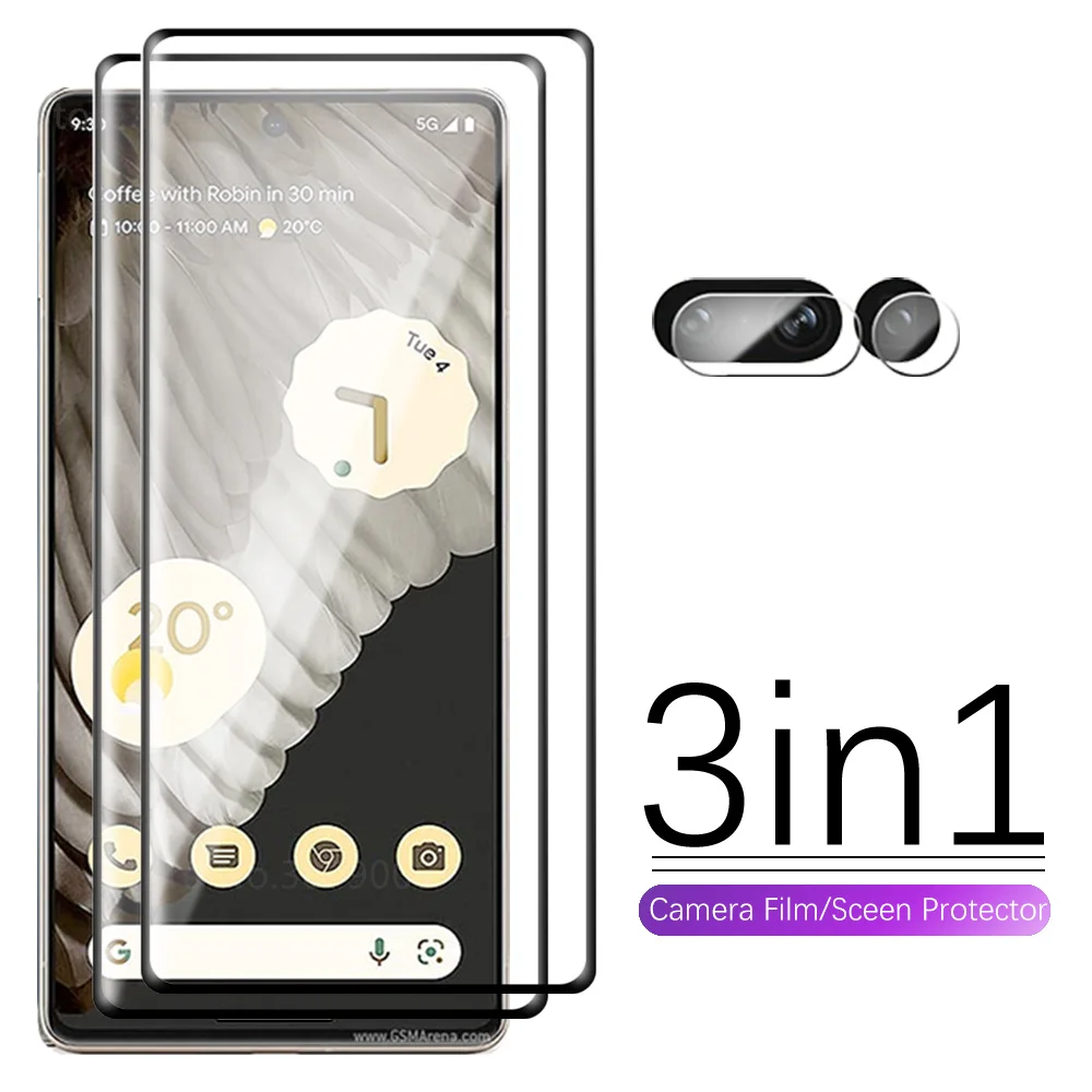 

Защитная пленка для объектива камеры 3 в 1 для Google Pixel 7 Pro Pixel7 Pixel7 Pro Защитное стекло для экрана Pixel 7Pro, пленка из закаленного стекла HD