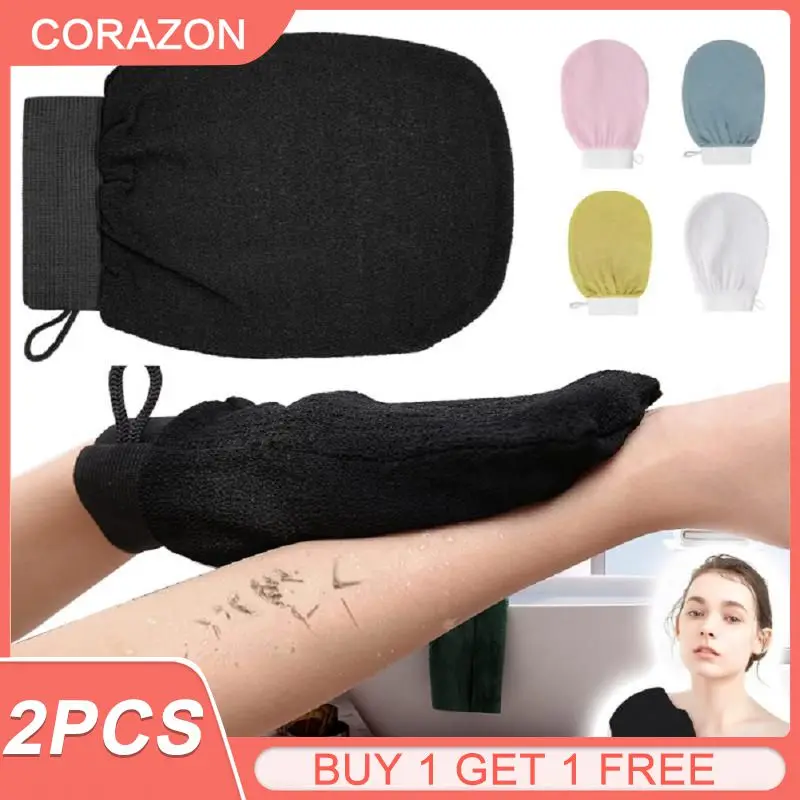 

2PCS Double-Sided Towel Korean Exfoliating Bath Washcloth Shower Spa Exfoliator Two-Sided Bath Glove Body Cleaning Tool