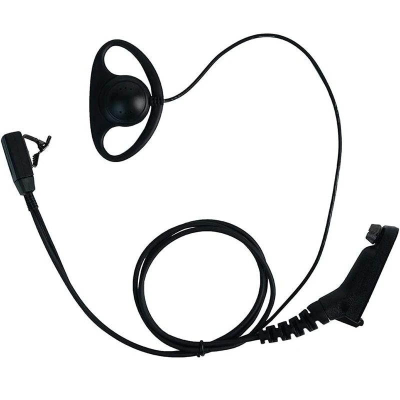 

D Shape Surveillance Walkie Talkie Earpiece Headset with Ptt Mic for Motorola 2 Way Radio XPR7550 XPR6350 XPR7350 7550e 7580e