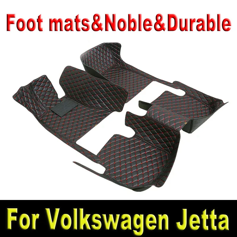 

Leather Car Floor Mats For VW Volkswagen Jetta Vento A7 2019 2020 2021 2022 2023 Leather Car Matt Interior Parts Car Accessories