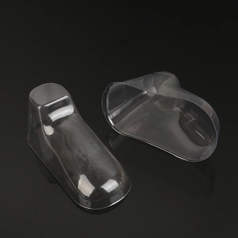 10PCS Clear PVC Child Booties Showcase Support Frame Feet Plastic Shoe Mold Baby Shoe Stretcher Socks Display Stand 4