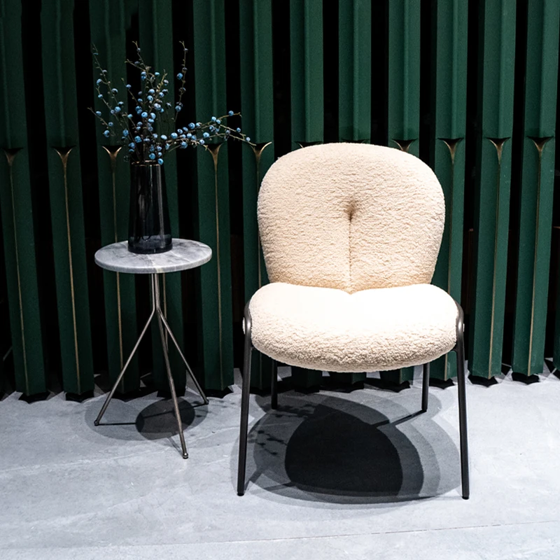 

Upholstered Chairs Minimalist Italian Apartment Nordic Restaurant Elegant Ergonomic Chairs Luxury Sandalye Backrest Furiture