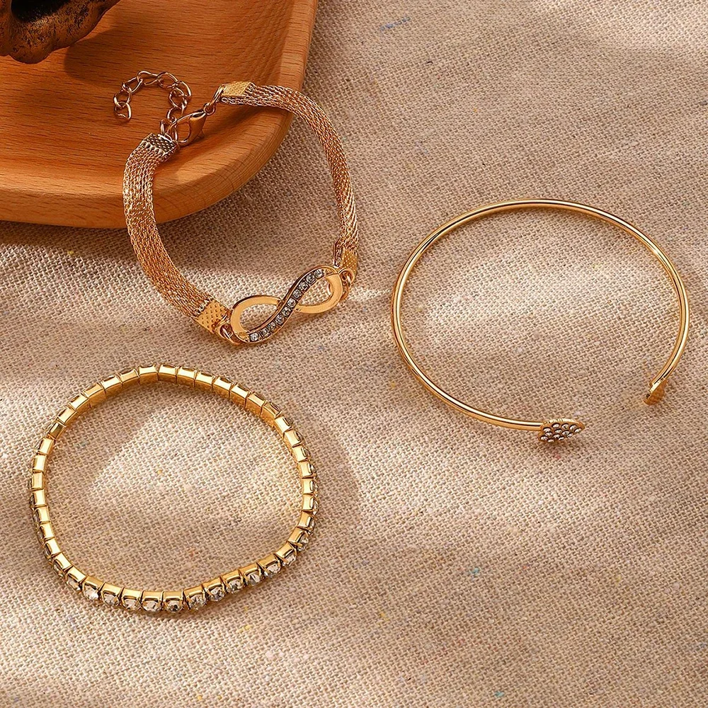 Bracciale Donna Simbolo Infinito Con Ciondolo Cuore Lettera A-Z Regolabile In Acciaio 316L Regalo Compleanno - 3