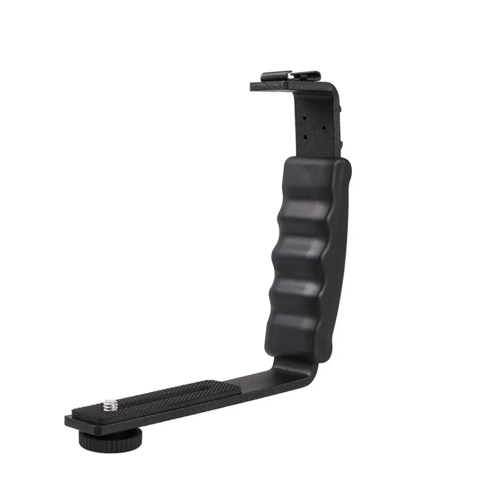Description Picture 4 of itemCamera Stand L-shaped Angle 2Shoe Flash Bracket DV Bracket Tray Dual Cold Shoe Flash Bracket for OSMO Mobile 3/4 Handheld Gimbal