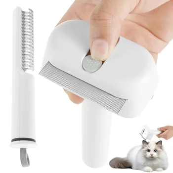 3 IN 1 Pet Hair Brush Stainless Steel Cat Dog Hair Brush Multifunctional Comfortable Massage Beauty Comb Pets Accessories New 1