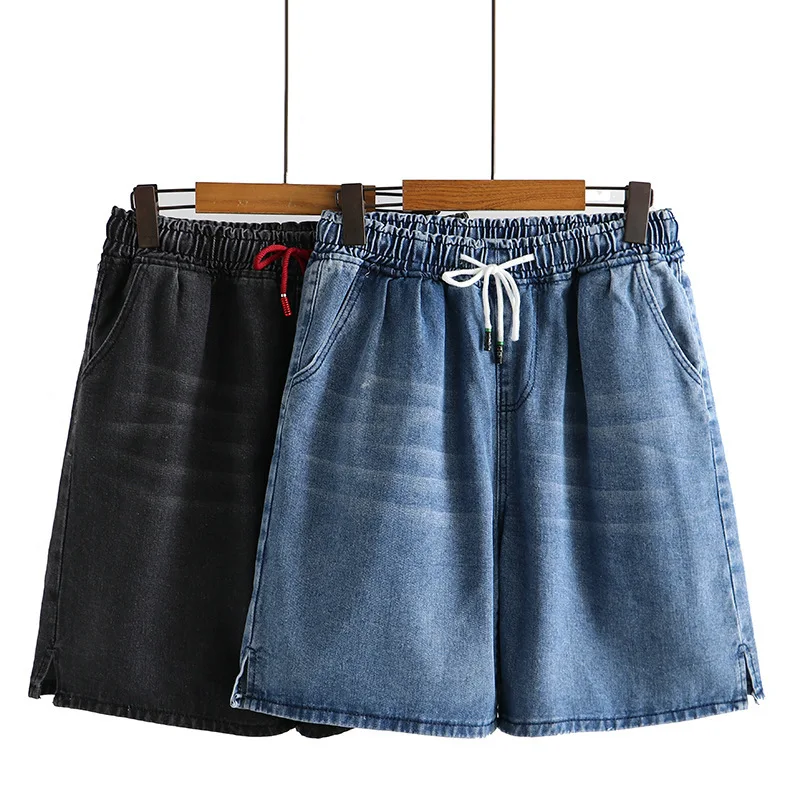 

2XL-6XL Jean Shorts Woman Summer Short Jeans Women High Waist Large Size Baggy Jean Short Mom Jeans Denim Shorts