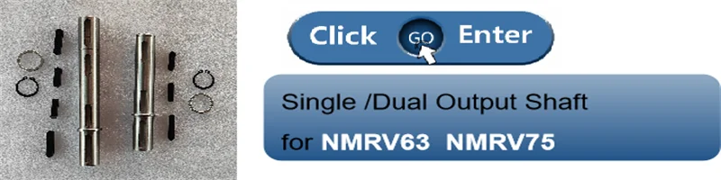 Description Picture 3 of itemCHENYUE Double Output Shaft RV110for Worm Gearbox Speed Reducer NMRV110 RV110 NMRW110 NMVF110 NMRW110 RV110 VF110