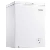 5.0 Cu. Ft. Chest Freezer Adjustable Thermostat Quick Freezing System Removable Basket LED Lights Low Noise Front Defrost Drain 1