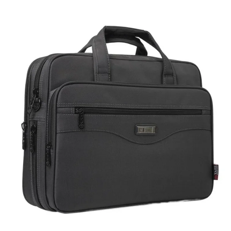 

Large Capacity Men's Briefcase Business Oxford Handbag Waterproof 15.6" Inch Laptop Bag High Quality Male Shoulder Messenger Bag