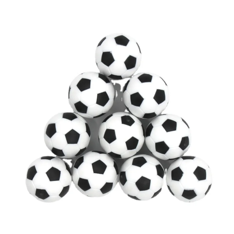 10Pcs/setBlack and white resin ball 32mm, table football machine accessories, environmentally friendly
