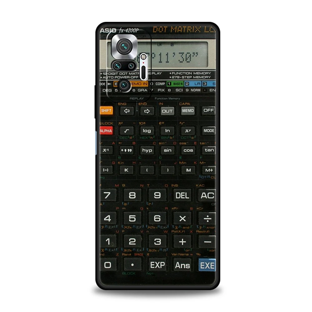 Retro-Rechner-Telefonhülle für Redmi 14C 10C Note 14 13 12 10 11 Pro Plus 7 8T K40 K50 Gaming Pro Plus 5G Softshell-Taschen – Detail 3