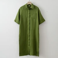 2025 Summer Women Linen Fashion Dres - Image 5