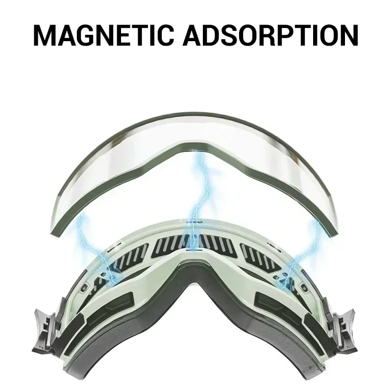 KAPVOE Outdoor Photochromic Ski Goggles Winter Snow Sports for Unisex Snow Glasses UV400 Anti-fog Magnetic Snowboard Glasses 5