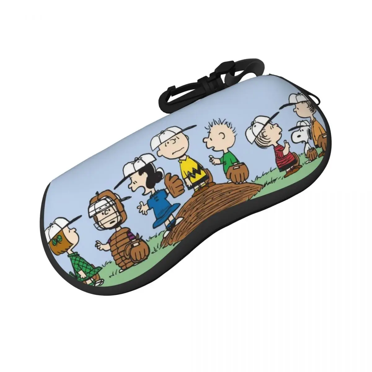 thumbnail image 1 of Estuche para gafas unisex con personajes de cómics de Peanuts, ligero, con diseño de Snoopy, Charlie Brown, Linus y Lucy, caja de almacenamiento para gafas de sol, 1 of 5