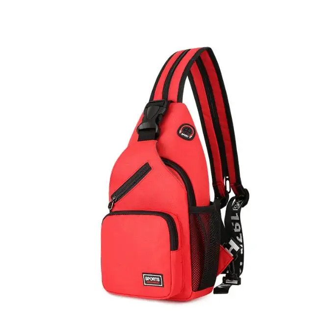Women Small Backpack Casual Girls Chest Bag with Earphone Hole Travel Backpack Multi-Functional Rucksacks sport shoulder bag