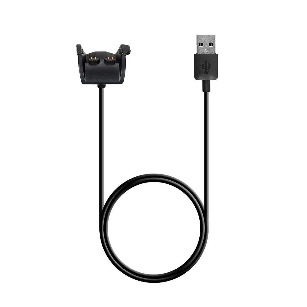 1M USB Fast Charging Cable Bracelet Charger Dock Base For Garmin Vivosmart HR HR+ Approach X40 Durable Smart Watch Accessories