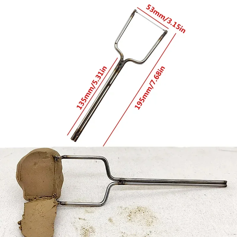 Stainless Steel U-shaped Ceramic Texture Slicer Pottery Cutting Tools