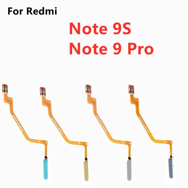 

Replacement Parts Fingerprint Scanner Home Button Fingerprint Menu Return Key Sensor Flex Cable For Redmi Note 9S 9 Pro