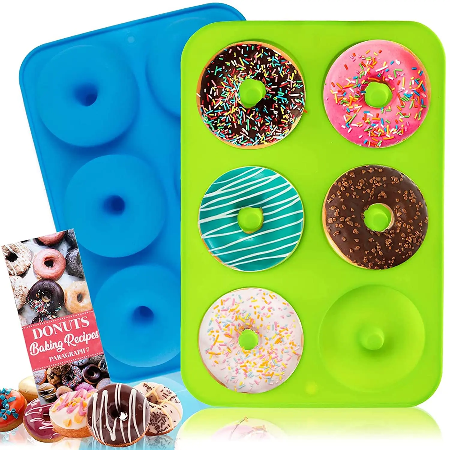 Description Picture 3 of itemNewest 2/1PC Silicone Muffins Donut Mold 6 Holes Baking Mould Non-Stick Baking Pastry Chocolate Cake Dessert DIY Bakeware Tools