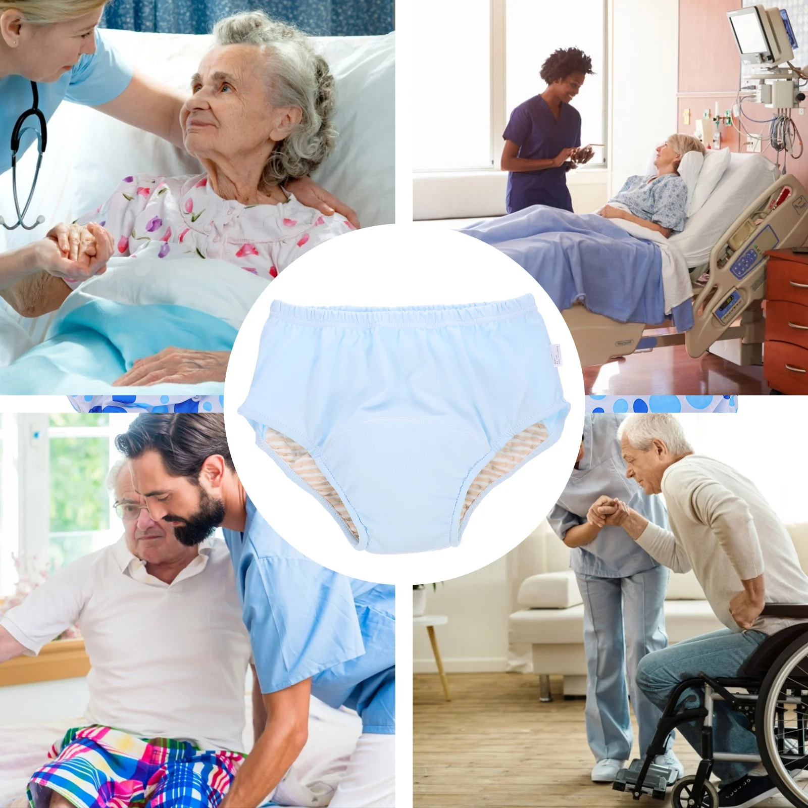 Disability Diaper Adult Diapers Washable Cotton Diapers Leakproof Urinal Panties Pure Cotton Incontinence For Elderly 4