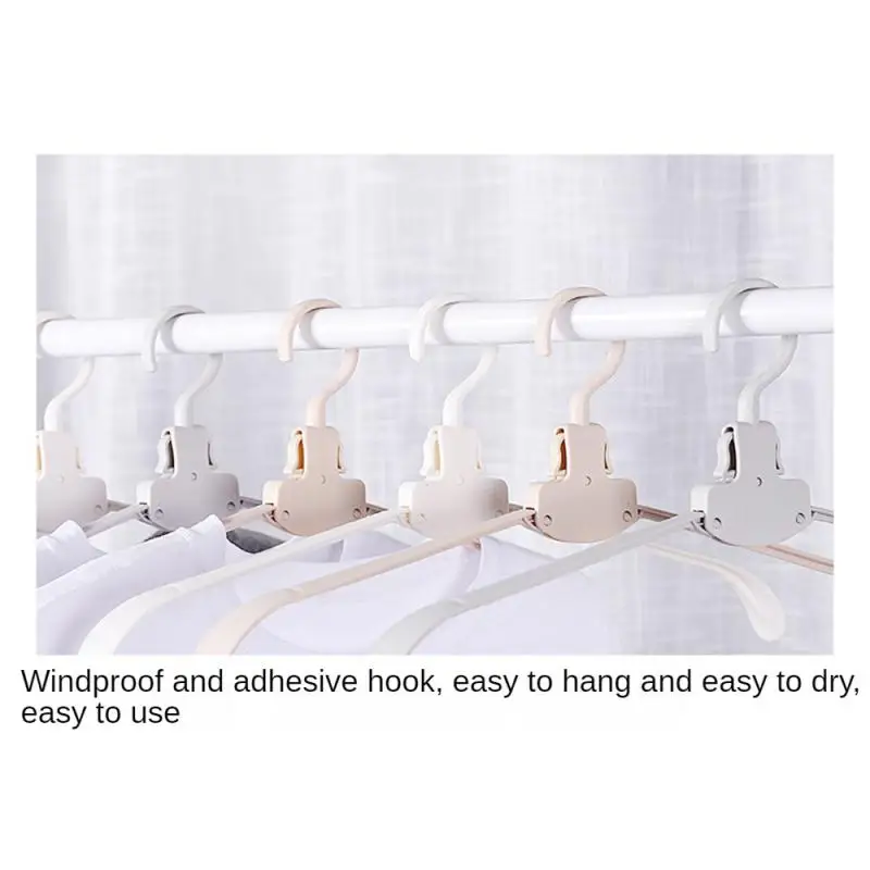 1~10PCS Multi-function Hanger Travel Necessities One Second Clothes. No Trace Simple Household Home Supplies Portable Hanger 6