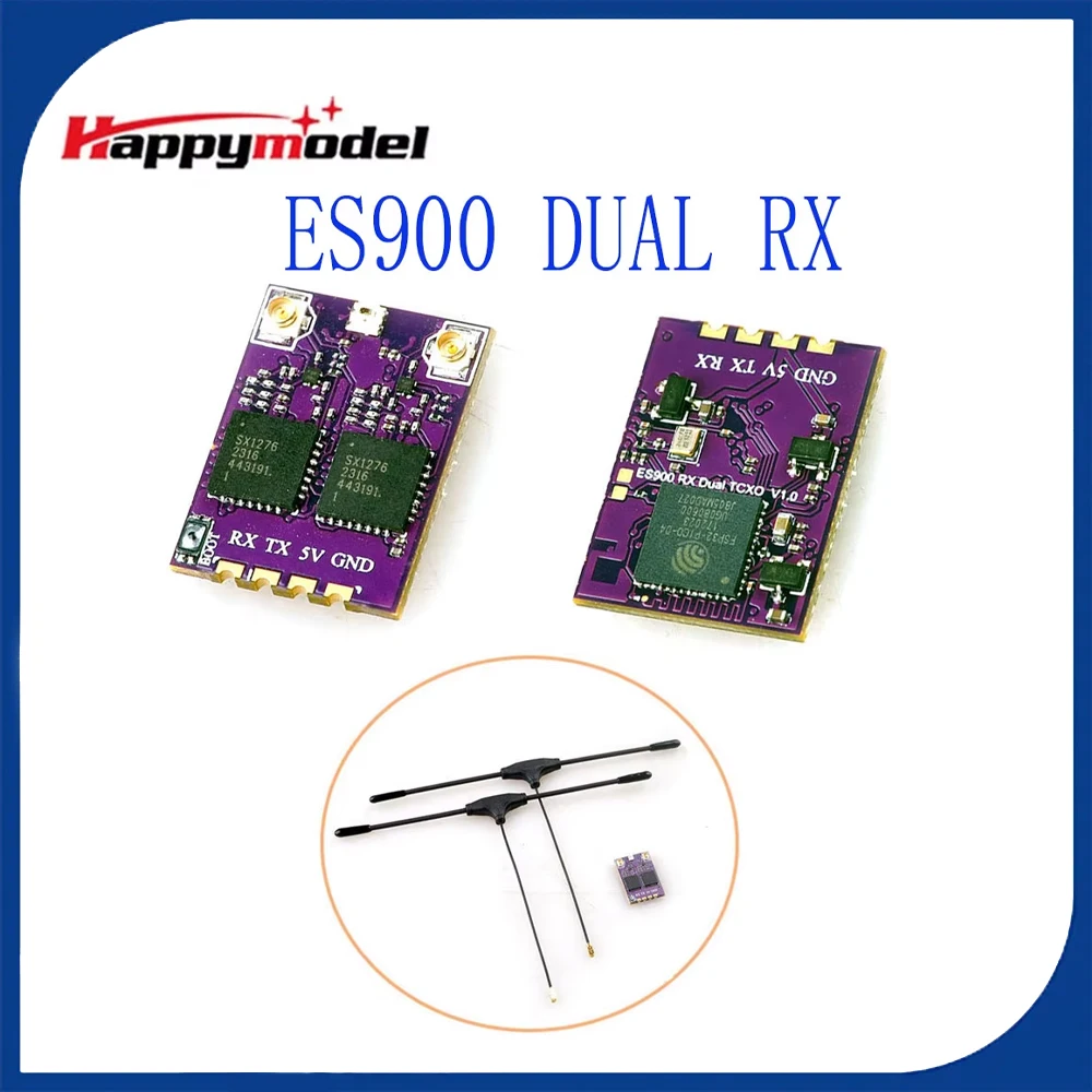 ตัวรับสัญญาณโดรน 2 คลื่นความถี่ 915/868 MHz สำหรับ FPV Long Range