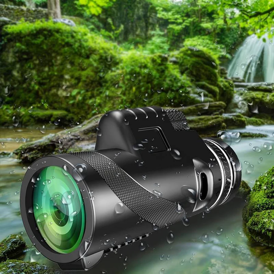80X100 Powerful Monocular telescope for Long-distance Observation with HD Field of View suitable for Outdoor Camping Hunting 4