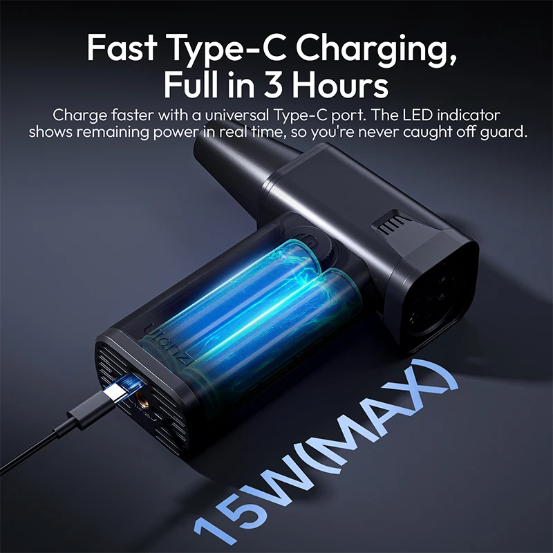 Ulanzi AD02 STORM Electric Air Duster II Photography Companion Home Cleaning Assistant Camping Must-Have Studio Livestreaming