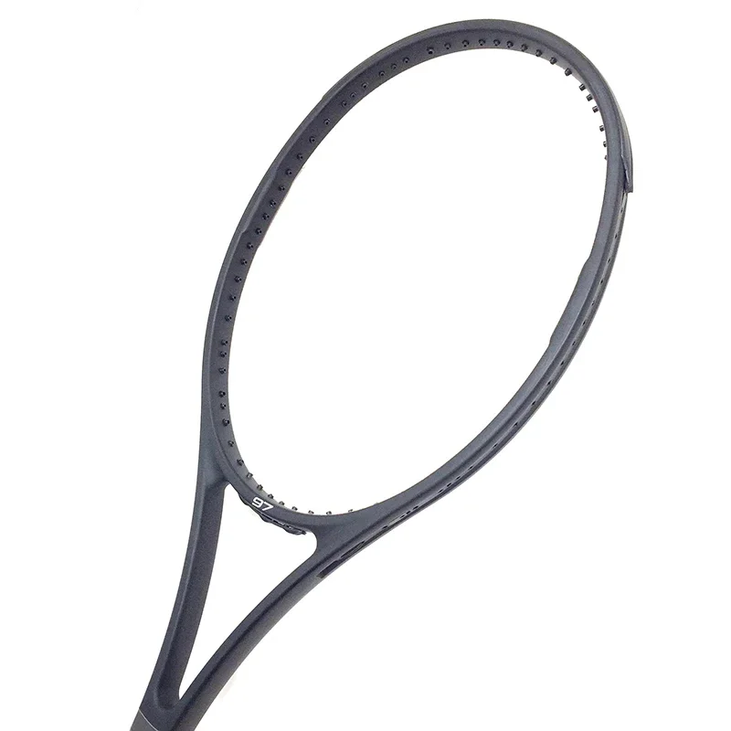 PS97 Black Tennis Racket Men Foamed Handle Carbon Fiber Handle 4 1/4,4 3/8,4 1/2 with Bag