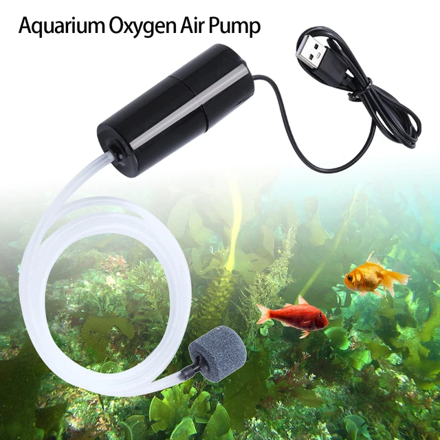 Aquarium Sauerstoff Luftpumpe Tragbare USB Silent Air Pumpen mit