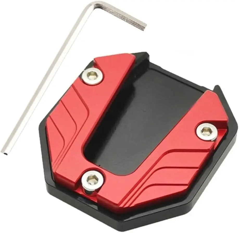 Motorcycle Kickstand Pad with Anti-Slip Enlarged Base