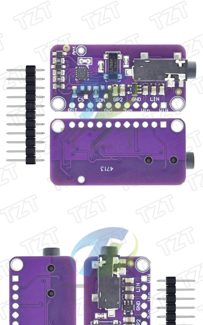 1/3PCS FM Sender Modul SI4713 Stereo Frequenz Modulation CJMCU-4713 DC 3-5V Digital Wireless Radio MCU Controller – Detail 4