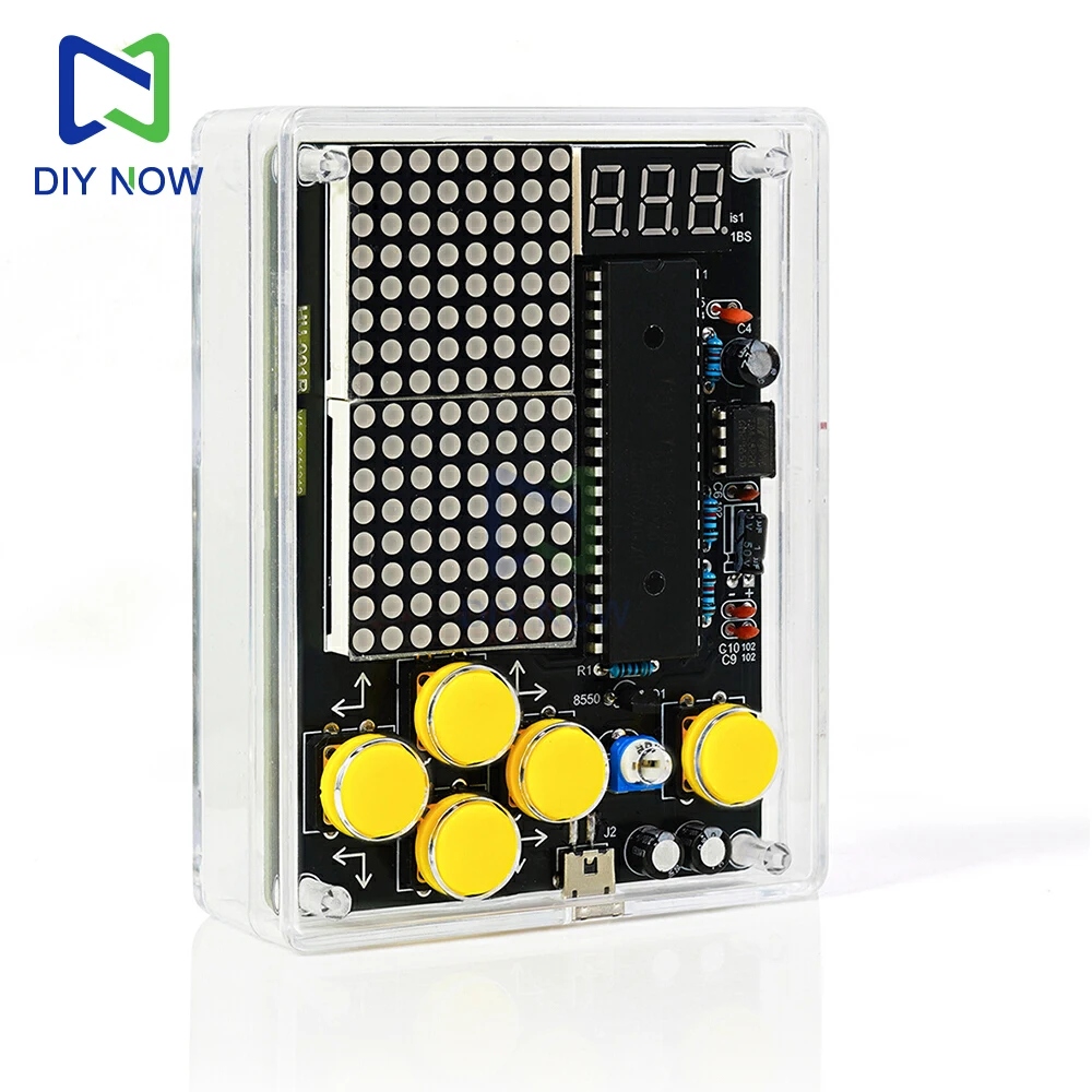 Enhanced DIY Handheld Game Console Kit with USB & Voice Features