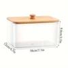 Acrylic Dryer Sheet Holder Container for Laundry Room Dryer Sheet Dispenser Laundry Room Organization Jars with Bamboo Lid 6