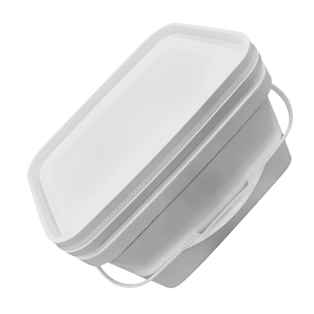 Food Containers with Lids Paint Bucket Empty Pigment Cover Storage White Holder