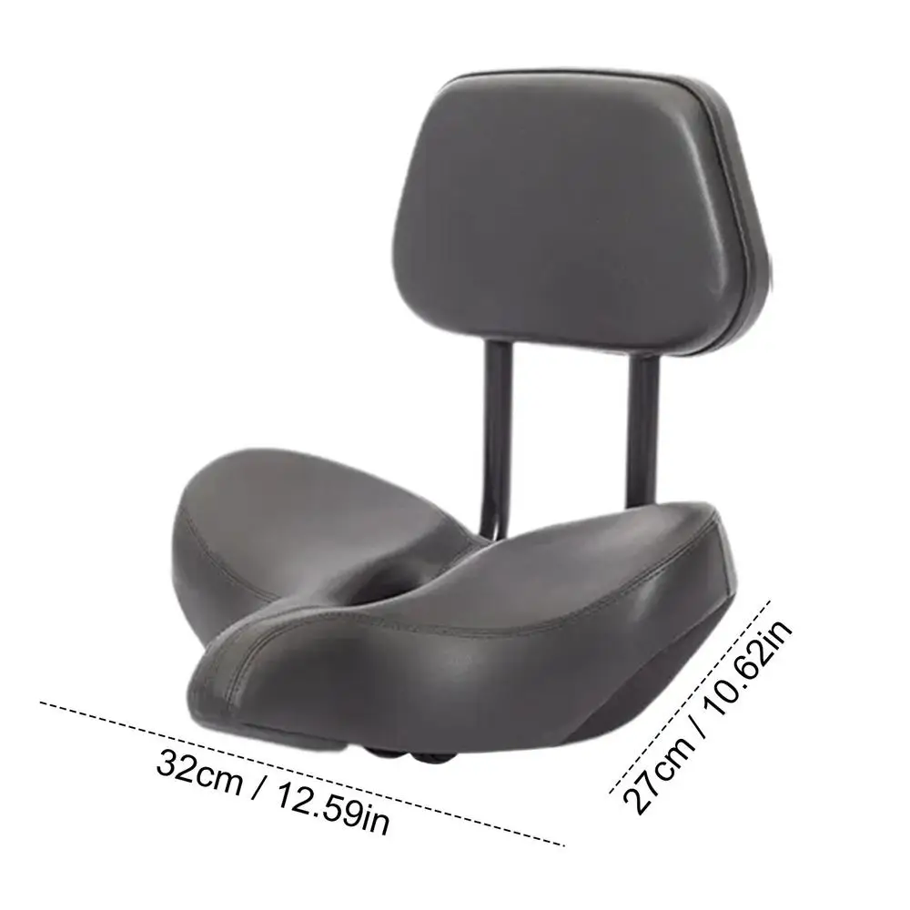 Bike Seat With Backrest Comfortable Electric Scooter Saddle Bicycle Seat Cushion Hollow Breathable Saddle For Road Bike Tricycle