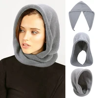 Women Winter Scarf One Piece Hat Imitation Cashmere Cotton Knitted Pullover Wool Hat Outdoor Neck Warm Balaclava Mask Ski Bonnet 1