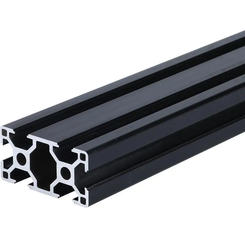 1 pcs 3060 preto aluminio perfil extrusao 01